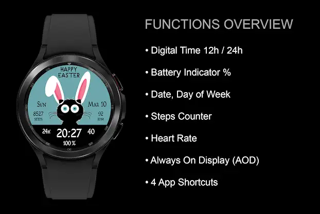 EY38 Easter Bunny Watchface screenshot 3