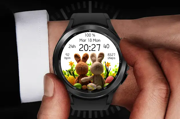 EY42 Bunnies Watch Face screenshot 2