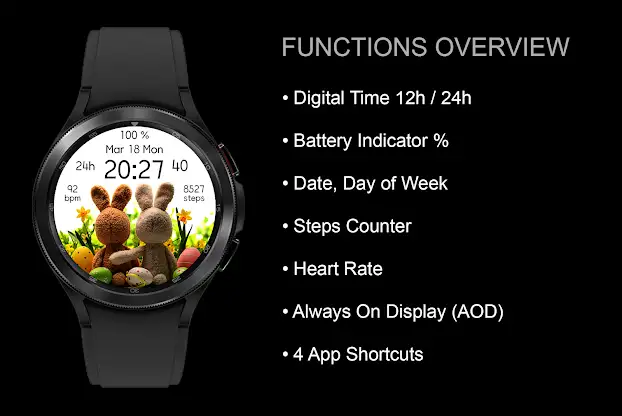 EY42 Bunnies Watch Face screenshot 3