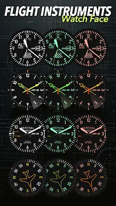 Flight Instruments Watch Face screenshot 6