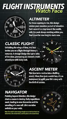 Flight Instruments Watch Face screenshot 5
