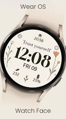 Floral Motivation Watch Face screenshot 6