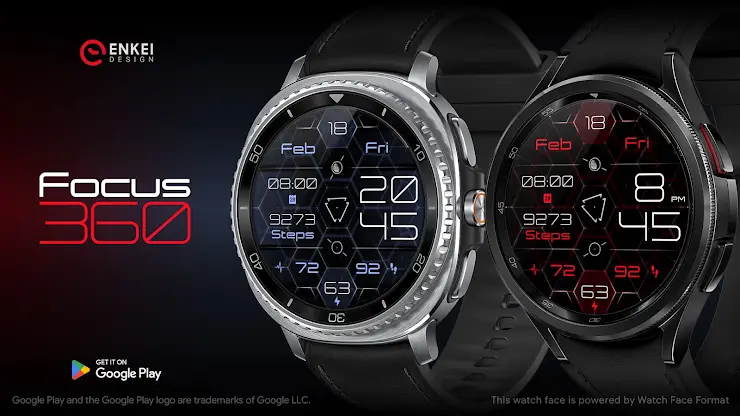 Focus 360 - digital watch face screenshot 1