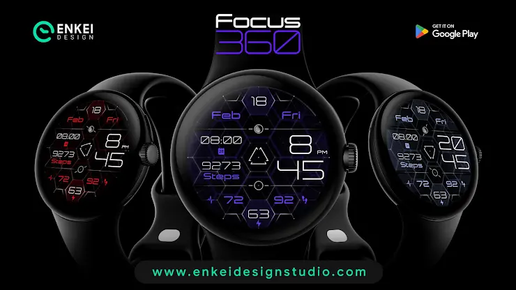 Focus 360 - digital watch face screenshot 7
