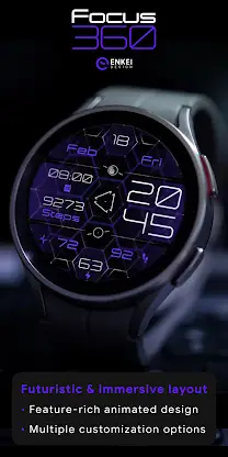 Focus 360 - digital watch face screenshot 2