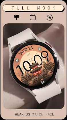 Full Moon digital watch face screenshot 4