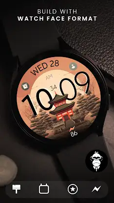 Full Moon digital watch face screenshot 2