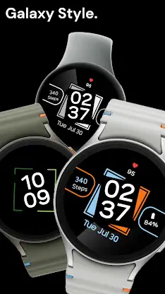 Galaxy Digital Watch Face screenshot 1