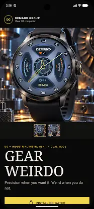 GEAR Weirdo Analog Watch Face screenshot 1