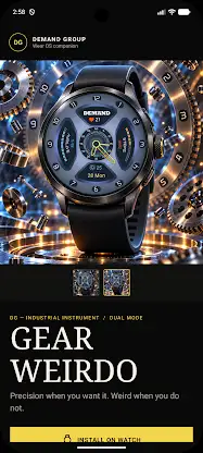 GEAR Weirdo Analog Watch Face screenshot 2