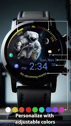 GM4 Astro animated watch face screenshot 2