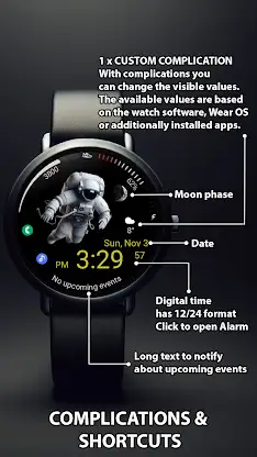 GM4 Astro animated watch face screenshot 6