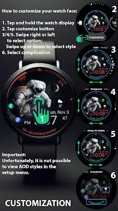 GM4 Astro animated watch face screenshot 8