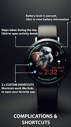 GM4 Astro animated watch face screenshot 5