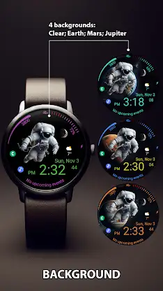 GM4 Astro animated watch face screenshot 4