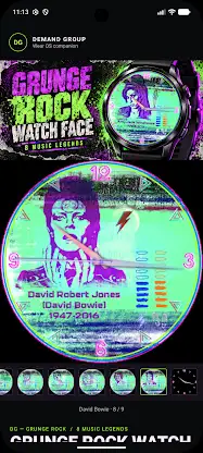 Grunge Rock Watch Face screenshot 3