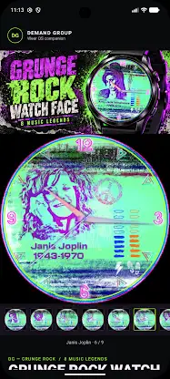 Grunge Rock Watch Face screenshot 6