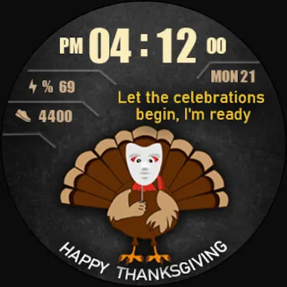 Happy Thanksgiving - WatchFace screenshot 5