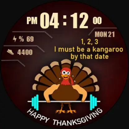 Happy Thanksgiving - WatchFace screenshot 4