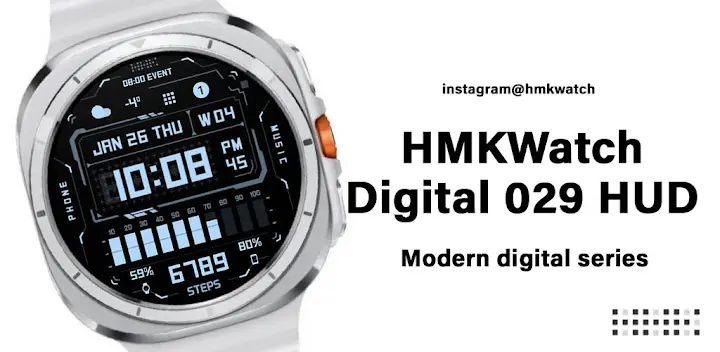 HMKWatch Digital 029 HUD — Android app banner