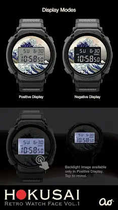 HOKUSAI Retro Watch Face Vol.1 screenshot 5