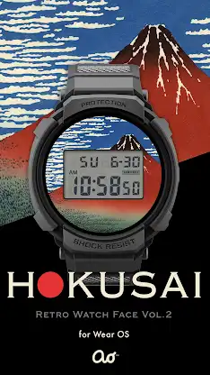 HOKUSAI Retro Watch Face Vol.2 screenshot 1