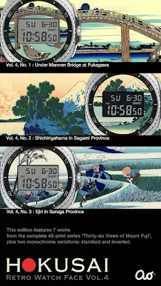 HOKUSAI Retro Watch Face Vol.4 screenshot 2