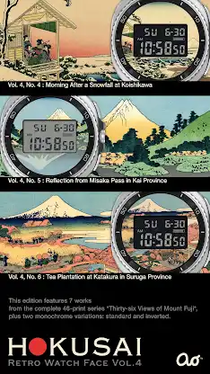 HOKUSAI Retro Watch Face Vol.4 screenshot 3