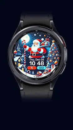 Holiday Santa Watch Face screenshot 3