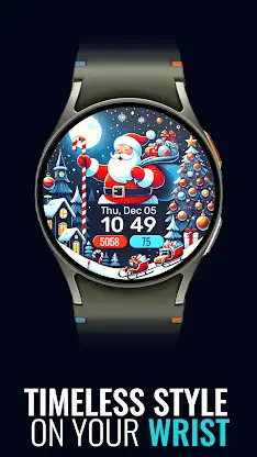 Holiday Santa Watch Face screenshot 2