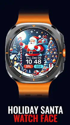 Holiday Santa Watch Face screenshot 1