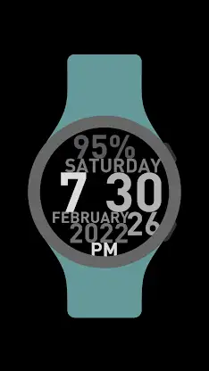 Huge Grey Watch Face screenshot 3