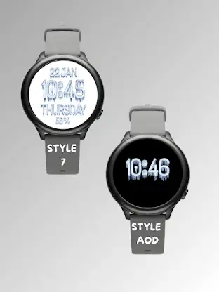 Winter Ice Watch Face screenshot 3