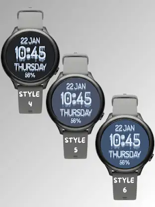 Winter Ice Watch Face screenshot 2