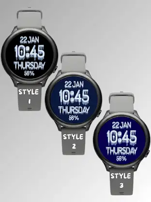 Winter Ice Watch Face screenshot 1