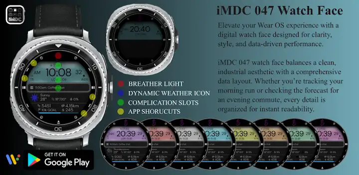 iMDC 047 Watch Face — Android app banner