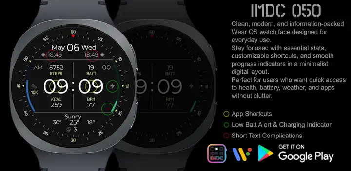 iMDC 050 Watch Face — Android app banner