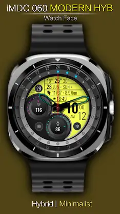 iMDC 060 Modern Hyb Watch Face screenshot 1