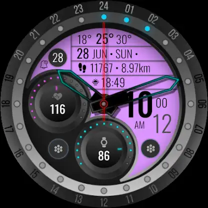 iMDC 060 Modern Hyb Watch Face screenshot 10