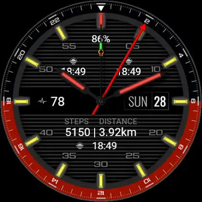 iMDC 061 GMT Analog Watch Face screenshot 3