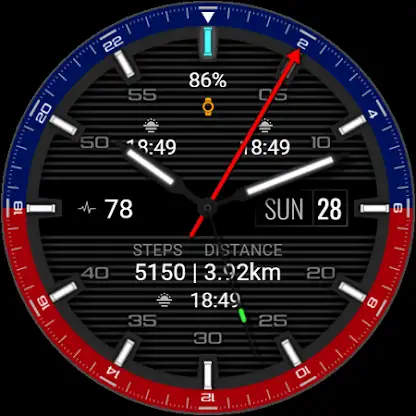 iMDC 061 GMT Analog Watch Face screenshot 7