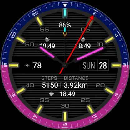 iMDC 061 GMT Analog Watch Face screenshot 5