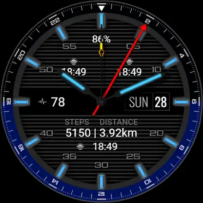 iMDC 061 GMT Analog Watch Face screenshot 4