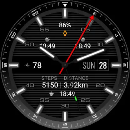 iMDC 061 GMT Analog Watch Face screenshot 6