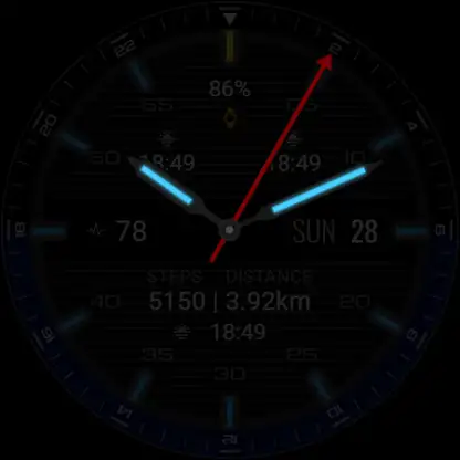 iMDC 061 GMT Analog Watch Face screenshot 8