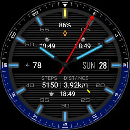 iMDC 061 GMT Analog Watch Face screenshot 1