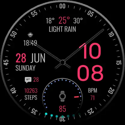 iMDC 063 Oled Opt Watch Face screenshot 3