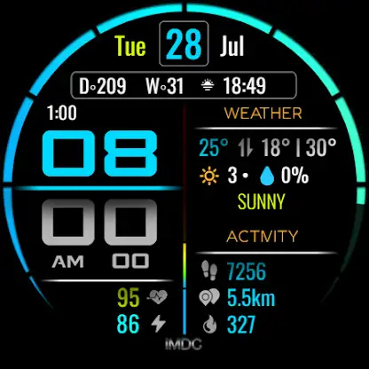 iMDC 067 Clarity Watch Face screenshot 1