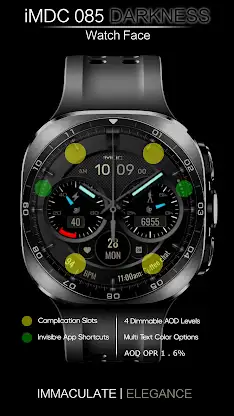 iMDC 085 Darkness Watch Face screenshot 1