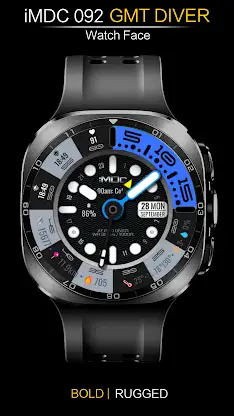 iMDC 092 GMT Diver Watch Face screenshot 2
